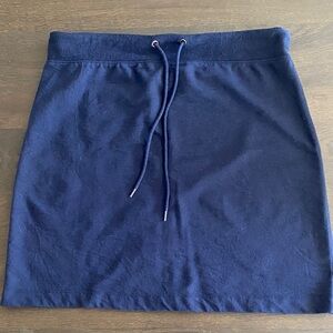 Casual Navy A-Line Skirt